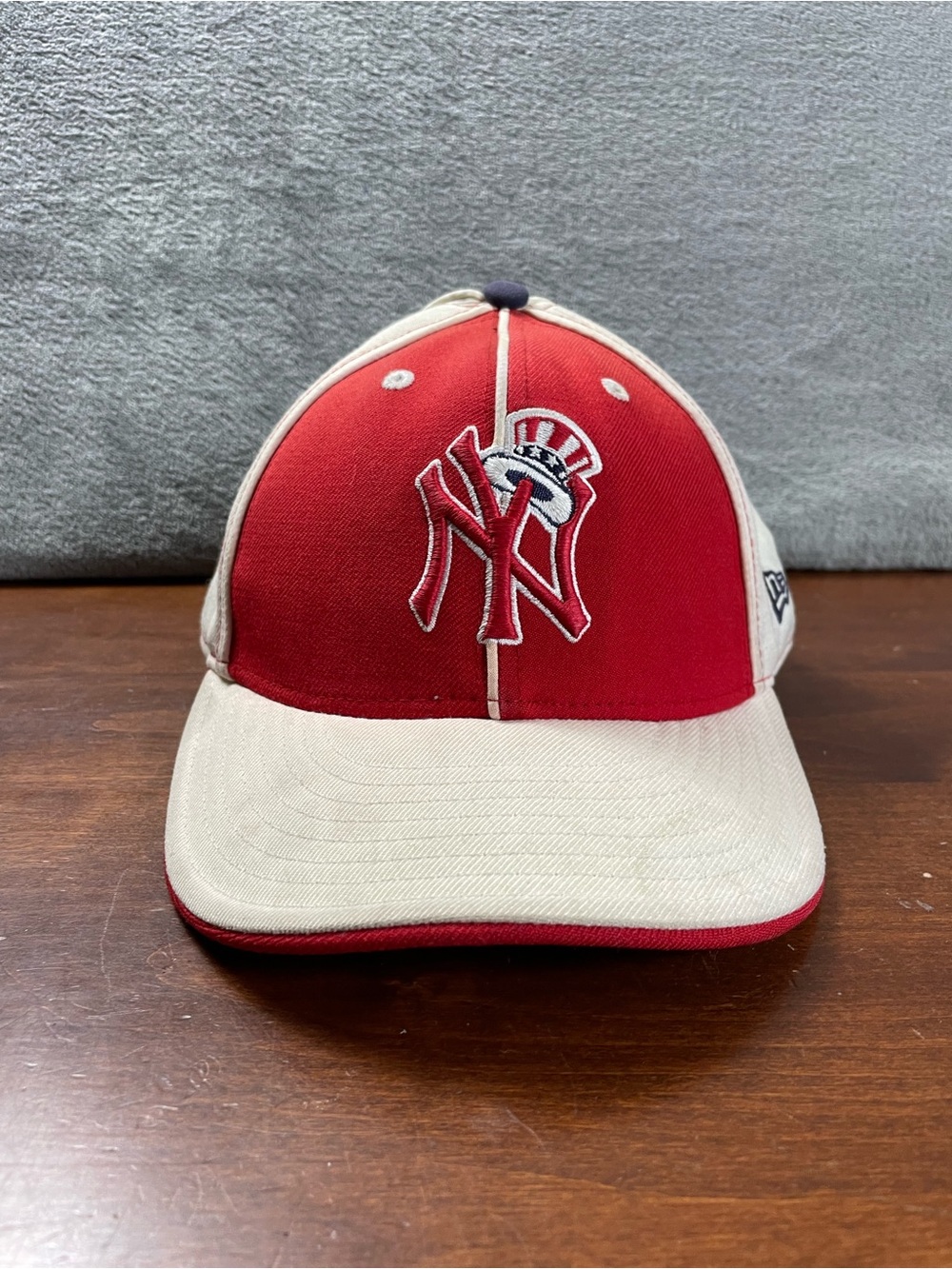 New York Yankees New Era 59Fifty Fitted Hat Size 7 July 4th American Red White
